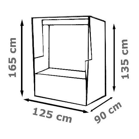 WOLTU Schutzhülle Für Strandkorb - 70x180x120cm PE Plane Wasserdicht
