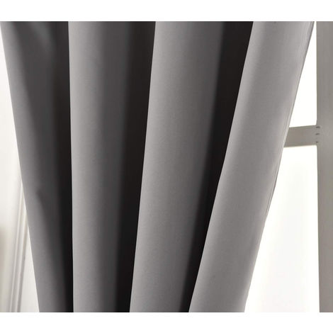 WOLTU Vorhang Blickdicht Gardinen mit Kräuselband für Schiene