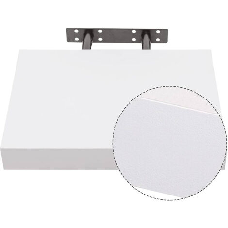 WOLTU 4er Set Wandregal Bücherregal Deko Wandablagen MDF Holz Hängeregal weiß 25x22.9x3.8cm