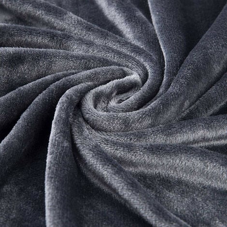 Superweiche Decke aus Sherpa und Flanell, Schwarz-Beige