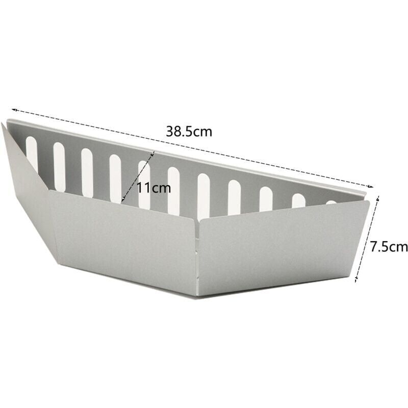 Panier à Charbon Pour Barbecue Weber 57cm - Acier Inoxydable - Pour Cuisson Indirecte Et Fumage