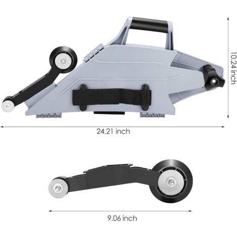 Outil De Rubanage Gris Banjo Pour Cloison Sèche Avec Roue À Rouleaux D'angle Intérieur Réversible - Kit De Construction De Joint De Calfeutrage Pour Plaque De Plâtre - Ensemble De Finition Po
