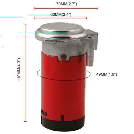 Compresseur D'air 12V/24V Pour Klaxon Voiture – Pompe Portable 110-120 PSI, 5 Kg – Idéal Gonflage Rapide