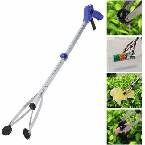 Outil De Ramassage, Ramasseur De Déchets, Outil De Ramassage Des Dechets A Pince Pliable Pour Le Ramassage Des Dechets De Feuilles De Jardinpoignee Bleue 86966863