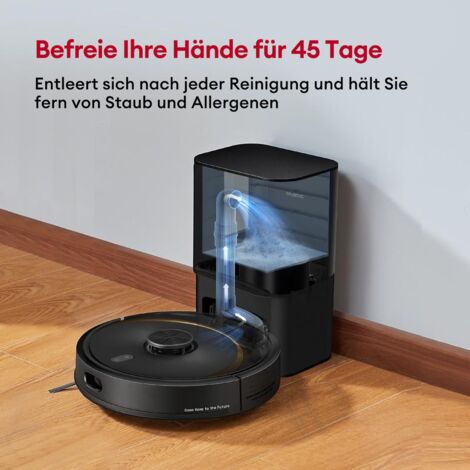 ULTENIC T10 Elite - Saugroboter mit Wischfunktion 3-in-1 - Entleerungsstation - Intelligente LiDAR Navigation - 2600 Pa - Steuerung über Siri&IFTTT - Teppicherkennung