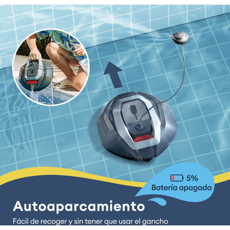 Tapa De Repuesto Para Skimmer De Piscina - Color Blanco, 145x120 Mm, Con Asa Y Espuma, Fácil Instalación