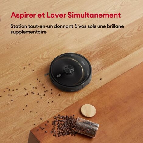 ULTENIC T10 Elite - Aspirateur Robot Laveur Connecté 3 en 1 - Station de Vidage - Navigation LiDAR Intelligente - 2600 Pa - Contrôle par Siri&IFTTT - Détection Tapis
