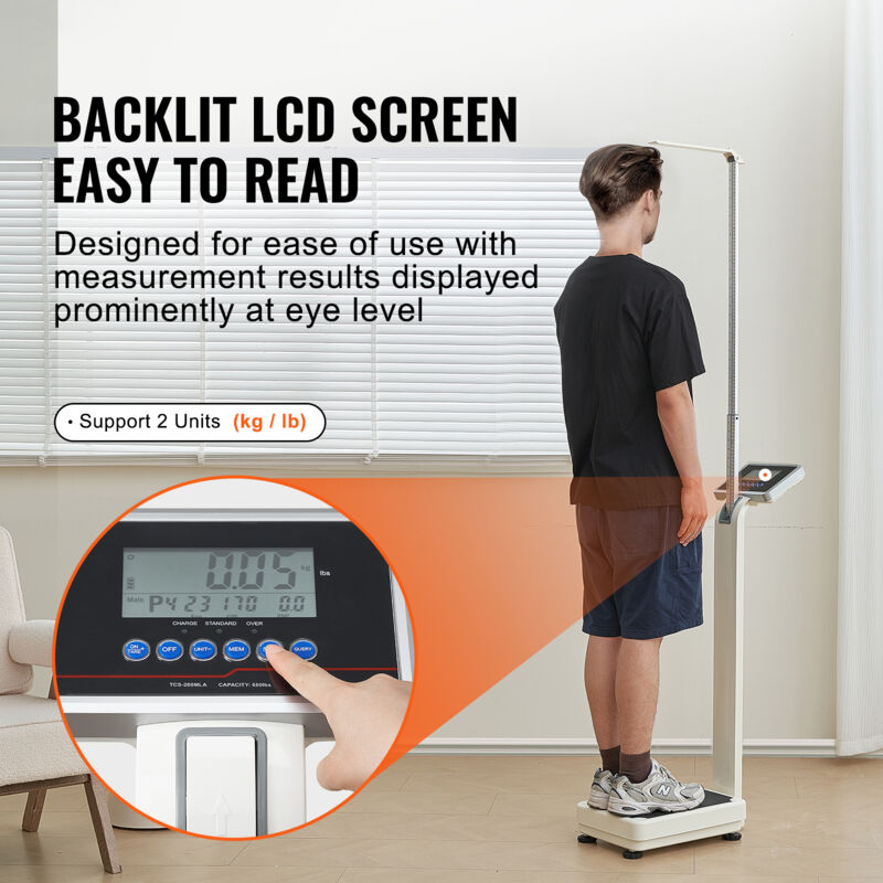 Balance Poids Lourds Numérique - Portable, Grande Capacité 249 Kg, Usage Médical