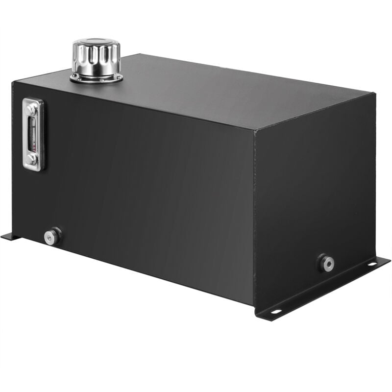 Mophorn Réservoir de liquide hydraulique  de 10 gallons, réservoir en acier robuste pour le transfert d'essence, comprend une crépine, une jauge de température, un filtre, un bouchon de reniflard