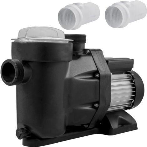 Mophorn Pompe de piscine  1 CV 19200 L/h 750 W Pompe de piscine creusée avec panier-crépine Moteur pour eau de piscine propre Pompe de filtration de piscine entrée/sortie 1,97" + 2 tuyaux