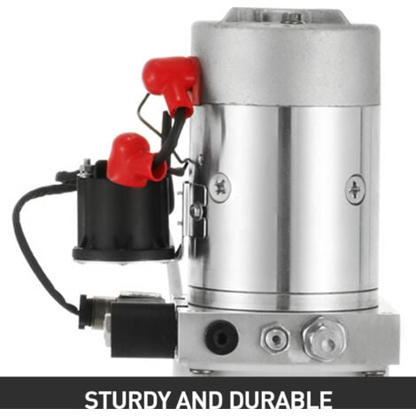 Mophorn Pompe Hydraulique 12V Simple Action Remorque Benne 7 Quart Camion Benne