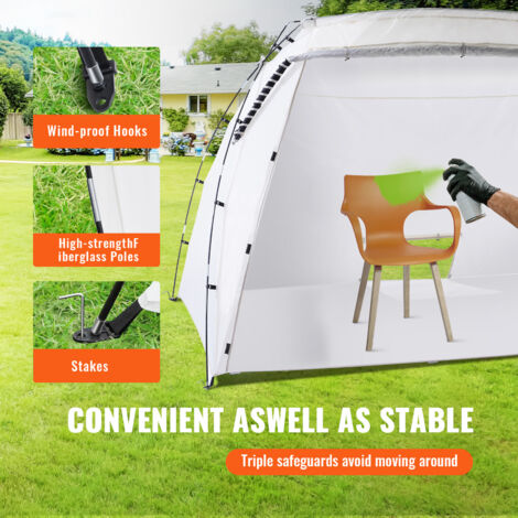 Abri écran Portable MAGIC MESH "Pod" | Carré 95x95 Cm (37.4"), 4 Côtés Mesh, Imperméable | Neuf