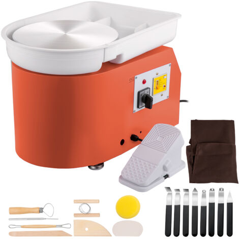 Tour de Potier, Tour Poterie Vitesse Réglable de 0 à 2000 tr/min, Roue de Poterie électrique avec Plaques de 10/6,5 cm et Outil - Jeux - Jouets Tour de Potier, Tour Poterie Vitesse Réglable de 0 à 2000 tr/min, Roue de Poterie électrique avec Plaques de 10/6,5 cm et Outil - Jeux - Jouets