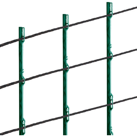 Mophorn Fil de clôture électrique, 1000 pieds 305 m, fil poly portable, 1/4" de diamètre, 2 brins de cuivre pour une conductivité fiable et une résistance à la rouille, ligne de corde de clôture