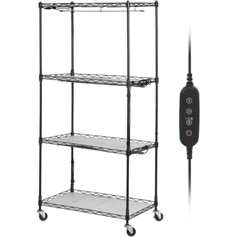 Luci Per Piante Support Plantes Intérieur Avec Lampe Croissance POZILAN - Étagère Métal 8 Niveaux 158cm Etagere Pour Plantes Interieur