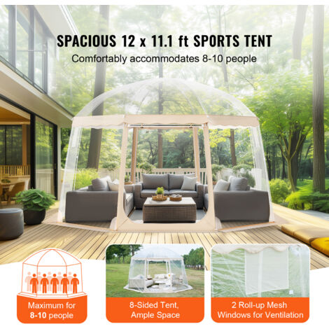 Tente Dôme Pop-up Alvantor - Maison à Bulles Transparente - Portable Et Imperméable