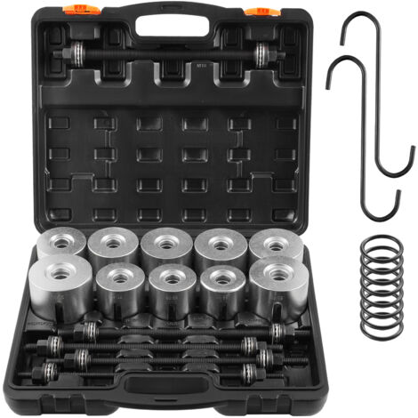 MOTOCOCHE Kit 47 Pièces Écrou Jambe De Force & Amortisseur - Outils De Montage Avec Cliquet Pour Réparation Auto