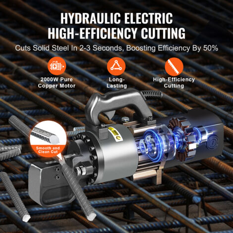 4mm-16mm Portable Automatisc Coupe-boulon Hydraulique Coupe-boulons électrique Rébar Cutter En Acier Béton 850W 220V Avec Boîte En Fer