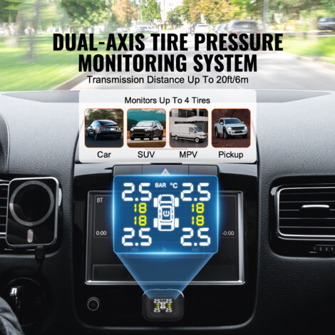 Système TPMS Solaire Pour Camping-car – Surveillance Pression Pneus – Haute Luminosité T670