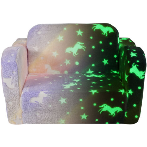 Canapé 2 En 1 Phosphorescent Pour Enfants Welnow - Fauteuil Convertible Pliable, Housse Amovible, Idéal Chambre Ou Salon Fauteuil Pliable Enfant Canapé 2 En 1 Phosphorescent Pour Enfants Welnow - Fauteuil Convertible Pliable, Housse Amovible, Idéal Chambre Ou Salon Fauteuil Pliable Enfant