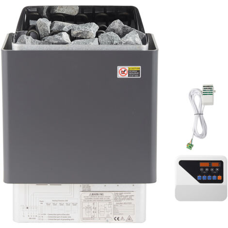 Mophorn Poêle de sauna électrique 9KW avec contrôleur externe, acier inoxydable, pour pièce de 9-13m³. (1/5)