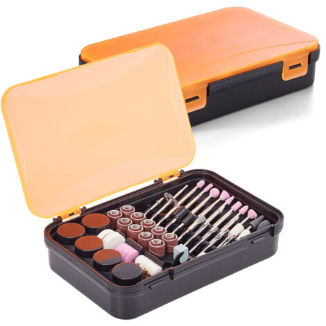 HARDELL Lot de 508 accessoires pour outils rotatifs, embouts rotatifs électriques avec tiges de 3,2 mm de diamètre, ajustement universel pour ponçage, perçage, polissage, sculpture, polissage