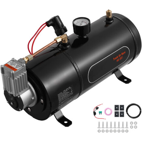 Mophorn – Compresseur d'air 12 V avec réservoir 0,8 gallon – Pression 90-120 psi – Étanchéité à l'air – Résistance aux chocs et températures élevées (1/5)