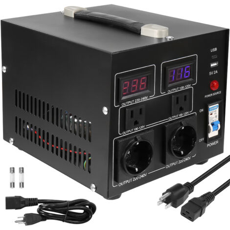 Seyas convertisseur de voltage VT-2000 in 110-120 out 220-240 max 2000
