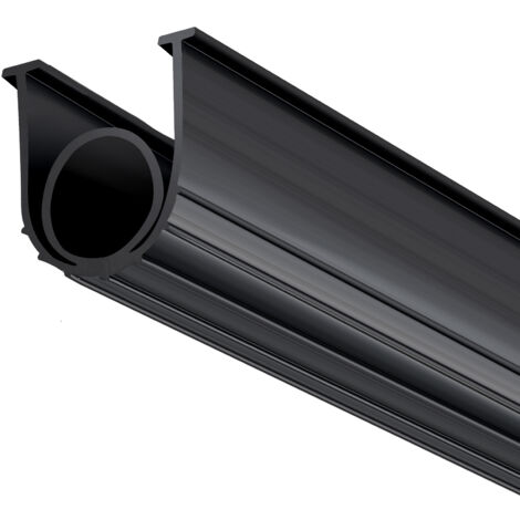 Joint inférieur de porte de garage Mophorn de 20 pieds, forme en U + joint torique d'étanchéité, extrémités en T de 5/16 po, largeur de 3 3/4 po, joint noir pour portes (1/5)