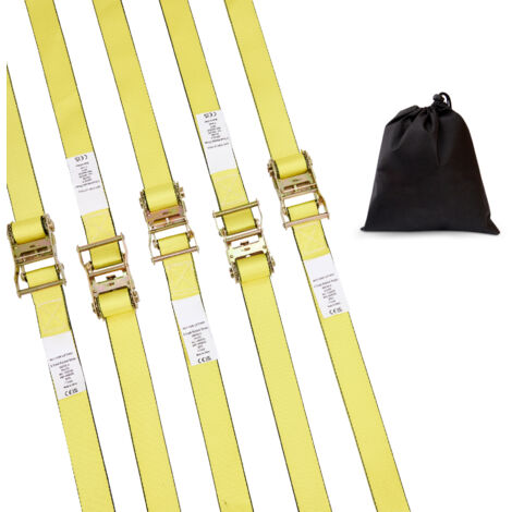 Sangles d'arrimage à cliquet Mophorn (8 PK), résistance à la rupture de 4 400 lb, cliquet sans fin E-Track avec 8 sangles de qualité supérieure de 2 po x 15 pi, pour chargement (1/5)
