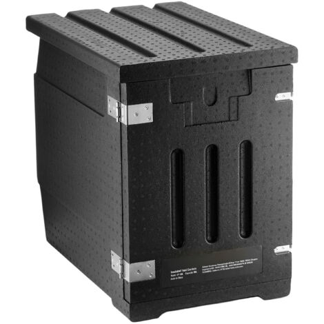 Porte-plateau isotherme Mophorn 82 Qt, boîte chauffante en LLDPE avec double boucle, chauffe-plats à chargement frontal pour restauration, restaurant, cantine (1/5)