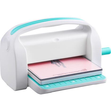 Machine de découpe et de gaufrage manuelle Mophorn, kit de scrapbooking portable de 9 pouces pour les arts et l'artisanat, la fabrication de cartes et l'artisanat, blanc