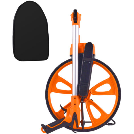 VEVOR Roue de Mesure 159 mm Odomètre de Distance 9999,9 m Roue de Mesure Télescopique