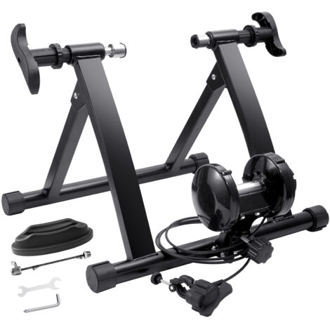 VEVOR Home Trainer Magnétique Pour Vélo - Compatible Roues 26-29 Pouces (66-74 Cm) - Silencieux, Pliable Et Stable - Support Jusqu'à 120 Kg