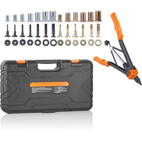 AUTOUTLET Kit 2 En 1 Pince Riveteuse De 13 Pouces Pour Rivets Aveugles Avec 110 écrous M3-M12 Et 50 Rivets Aveugles (3,2-6,4 Mm), Riveteuse Manuelle Professionnelle - View #5