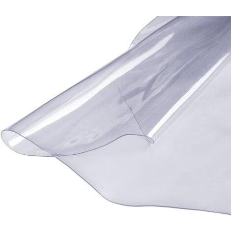 Nappe De Protection Transparente , Nappe Ronde De 42 Pouces/1068 Mm, Nappe En Plastique PVC