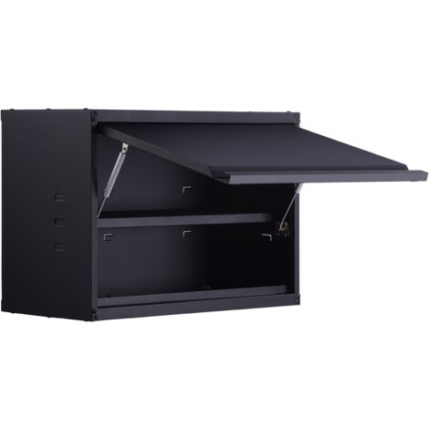 Mophorn – Armoire de rangement en métal 240 lbs – 2 étagères réglables – Acier 0,6 mm pour usage intensif – Accès facile avec portes à ouverture verticale