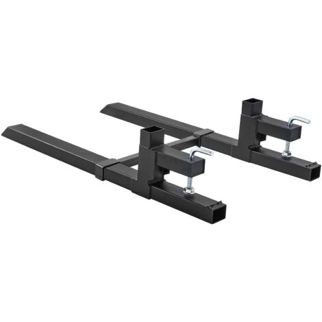 Mophorn – Fourches à palettes réglables 2000 lb – Longueur 109,2 cm – Barre stabilisatrice ajustable – Compatibles avec tous les godets