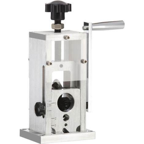 Machine à dénuder les fils manuelle Mophorn, dénudeur de cuivre de 1,5 à 40 mm, manivelle ou perceuse, cadre en aluminium portable pour le recyclage des déchets de cuivre
