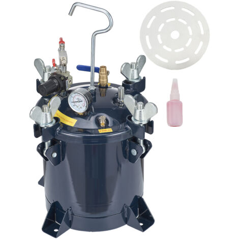 Réservoir de peinture à air comprimé Mophorn 10 L/2,5 gal, support en métal et produit d'étanchéité pour réparation de fuites pour l'industrie, la décoration intérieure, la construction, l'automobile