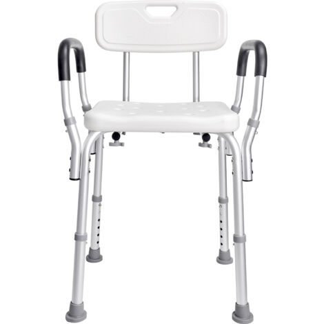 Chaise de douche réglable en hauteur Mophorn, siège de douche avec dossier, banc de salle de bain antidérapant, chaise de bain pour personnes âgées et handicapées, capacité de 158,8 kg