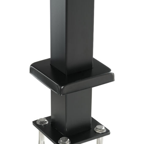 Mophorn – Poteau de garde-corps en câble 42' x 2' x 2' – Acier inoxydable SUS304 – Installation rapide pour terrasses et escaliers – Noir