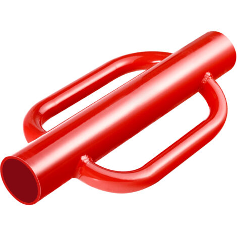 Mophorn Fence Post Driver avec poignées, 4,11 po de diamètre intérieur, 22 lb, acier au carbone robuste, pour canal en U, poteau de signalisation, poteau en bois, clôture de ferme, rouge