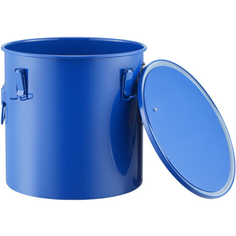 Mophorn Seau à graisse pour friteuse de 8 gallons, panier d'élimination d'huile en acier au carbone avec revêtement antirouille, récipient de transport avec couvercle et clips, sac filtrant pour huil (1/5)