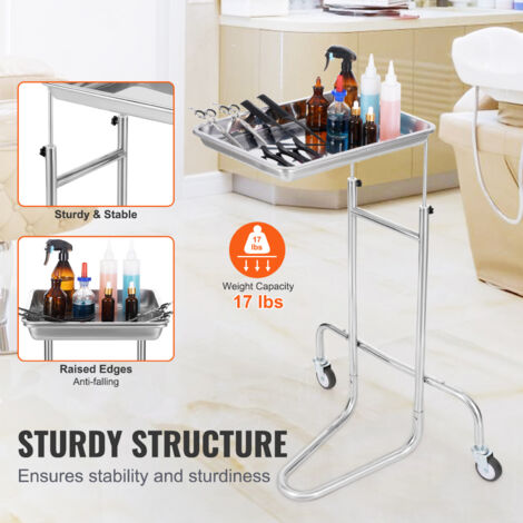 4 Pièces Plateau à Instruments, Rectangulaires En Acier Inoxydable