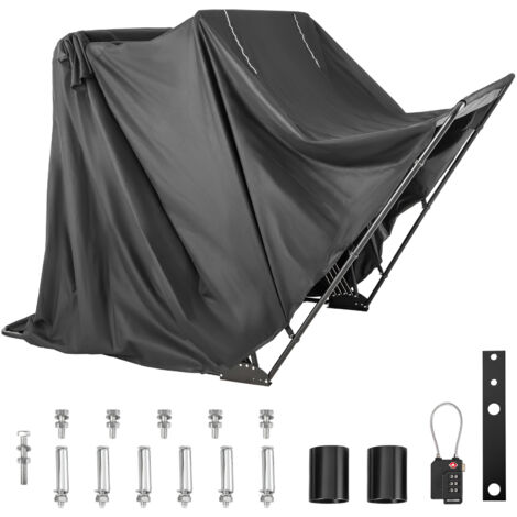 Housse De Rangement étagère Imperméable - Tissu Oxford Enduit, 91x45x182cm, Pour Garage, Cuisine, Entrepôt - Installation Facile - 7