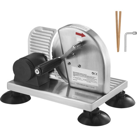 Trancheuse Électrique Sommertal AS170 - 150W - Lame Dentelée 170mm - Réglage 0-15mm - Pliable - Blanche
