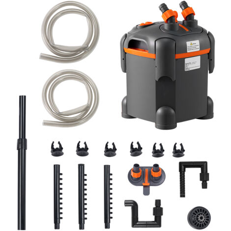 Filtre Aquarium 4 En 1 Silencieux Avec Lampe UV - Filtration, Oxygénation, Circulation, Anti-algues, Jusqu'à 200L