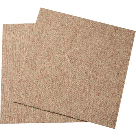 Mophorn – Lot de 16 dalles de moquette 50,8 x 50,8 cm – Rembourrées et réutilisables – Installation facile sans adhésif – Marron foncé pour intérieur et extérieur