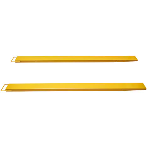 Mophorn Rallonges de fourches à palettes, 96" de longueur x 4,5" de largeur, rallonges de chariot élévateur en acier au carbone robuste, 1 paire d'accessoires industriels pour chariot élévateur